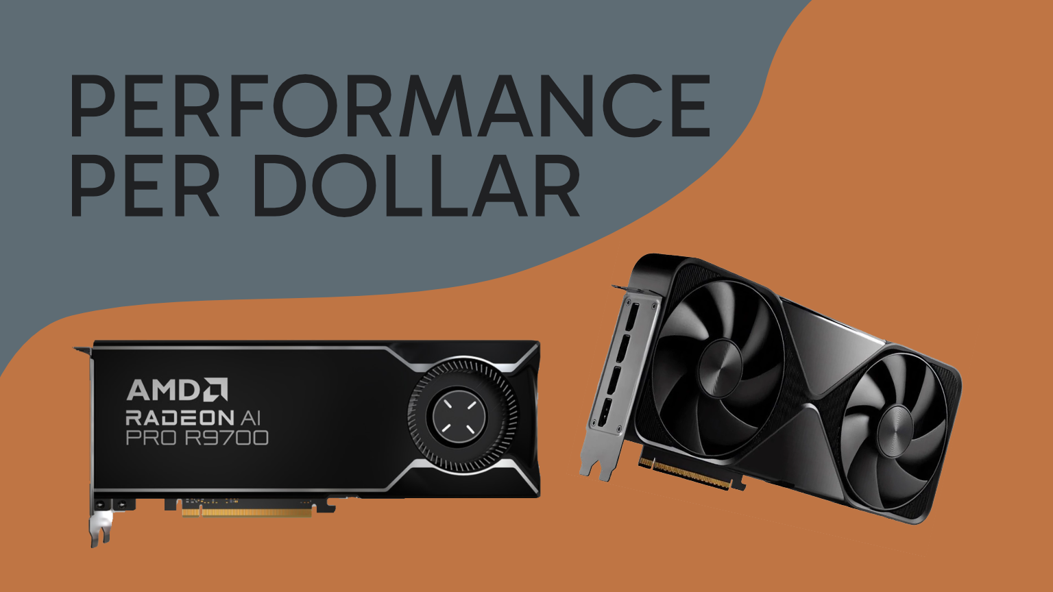 Performance Per Dollar between AMD AI R9700 and Nvidia A6000 GPUs